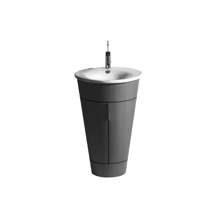 Umywalka meblowa, Duravit Starck 1, śr. 580 mm, 1-otworowa, Biały Alpin- sanitbuy.pl