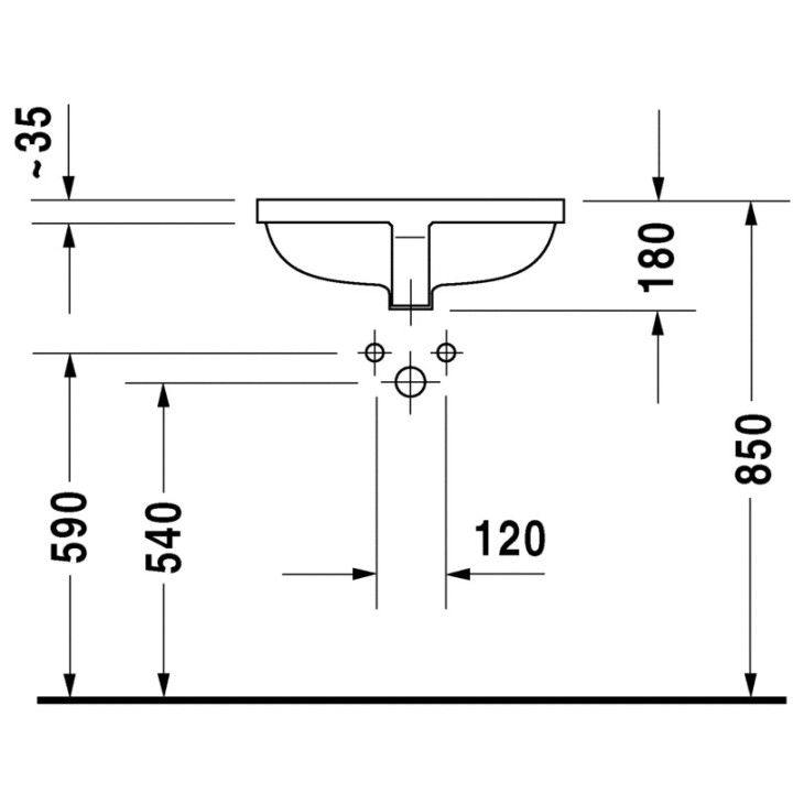 Umywalka Duravit Starck 3, podblatowa- sanitbuy.pl
