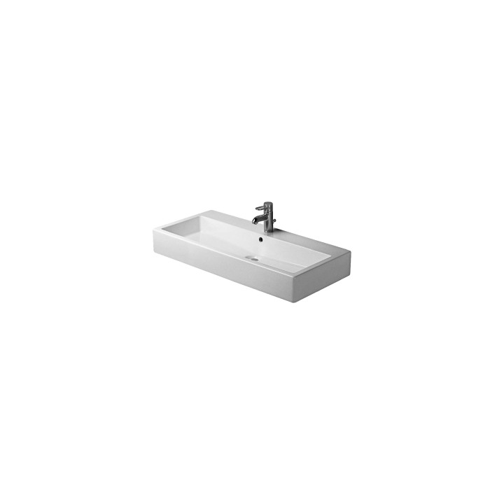 Umywalka Duravit Vero z półką na baterię 1200x470 mm, szlifowana , jednootworowa- sanitbuy.pl