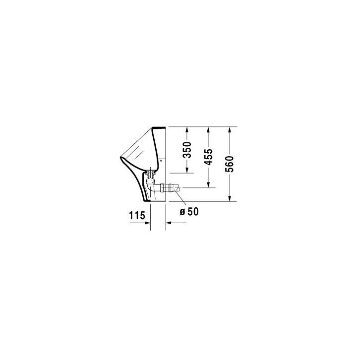 Pisuar Duraplus New Dry, Duravit DuraStyle, 300x340 mm, Biały Alpin- sanitbuy.pl