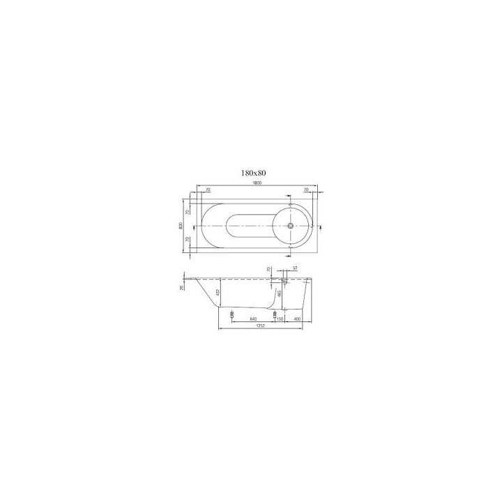 Wanna Villeroy & Boch Libra 1800x800 mm- sanitbuy.pl