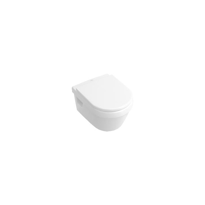 Miska ustępowa lejowa bez kołnierza wewnętrznego Villeroy & Boch Omnia Architectura Biały Alpin Ceramicpuls, 370 x 530 mm, wiszą