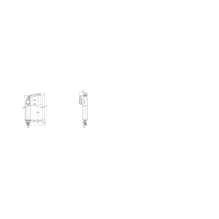 Bateria umywalkowa  Ideal Standard Melange wysoka- sanitbuy.pl