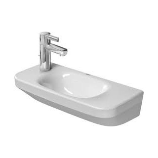  Umywalka Duravit DuraStyle, mała, 500x220 mm, otwór na baterię z prawej strony, Biały Alpin WonderGliss- sanitbuy.pl
