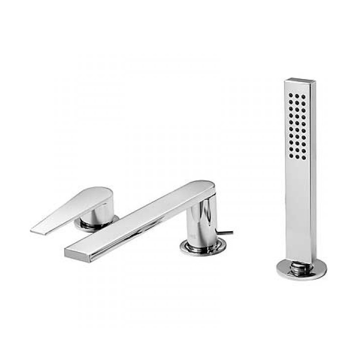 Bateria wannowa Class - Tres, 3 - otworowa, wylewka 220 mm- sanitbuy.pl
