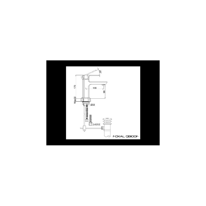 Bateria umywalkowa Kohlman Foxal- sanitbuy.pl