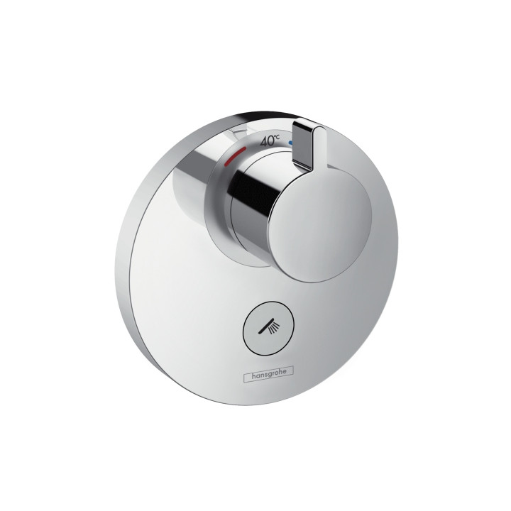 Bateria prysznicowa  termostatyczna Hansgrohe  ShowerSelect S, podtynkowa highflow z dodatkowym wejściem, element zewnętrzny - s