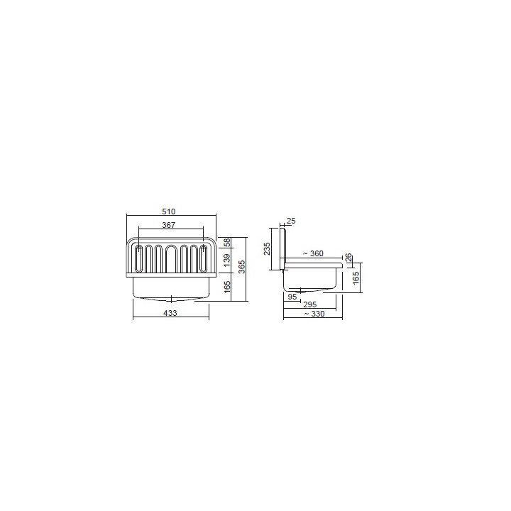 Zlew Alape AG.STAHLFORM510 510x360 mm- sanitbuy.pl