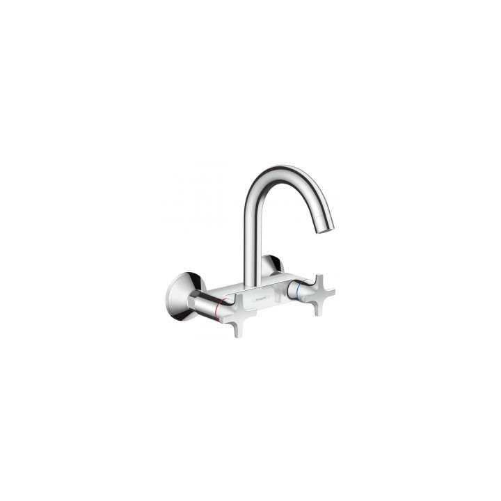 Jednopáková so zmiešavačom umyvadlová batéria 100, DN 15, Hangrohe Logis, ceramicznym- sanitbuy.pl