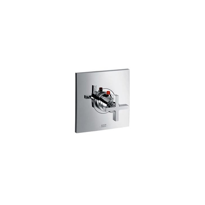 Bateria Axor Citterio termostatowa podtynkowa High Flow z uchwytem krzyżowym, element zewnętrzny- sanitbuy.pl