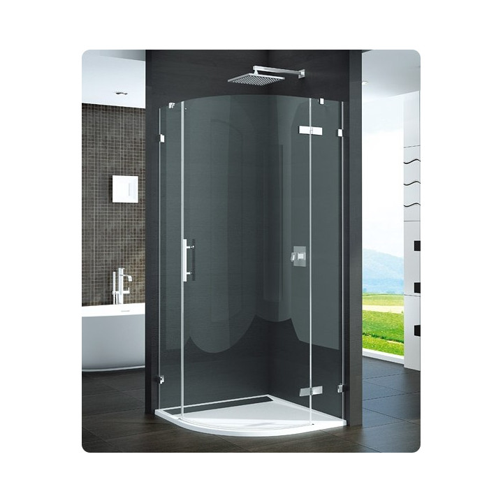 Sprchový kút Ronal Pur P3P Štvrťkruhová, dverí Z 1 časti ľavé 100 cm- sanitbuy.pl