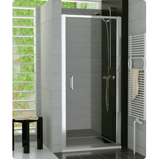 Štvorcový sprchovací kút 90 cm z rozsuwanymi drzwiami Ronal Pur Light S, lesklá- sanitbuy.pl