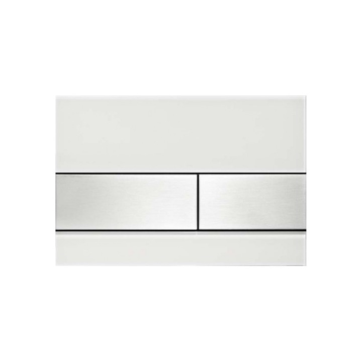 Ovládacie tlačidlo TECEsquare do WC - sklo biele- sanitbuy.pl