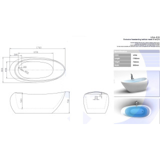 Vaňa vstavaná marcooni vbs-21 170x85 cm- sanitbuy.pl