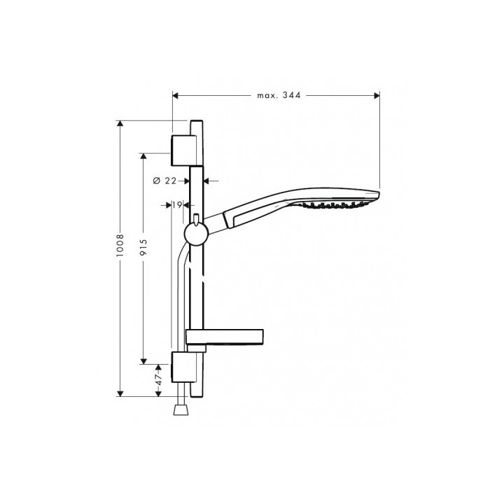 Sprchový set raindance Select 150/ raindance unicas Puro Hansgrohe- sanitbuy.pl