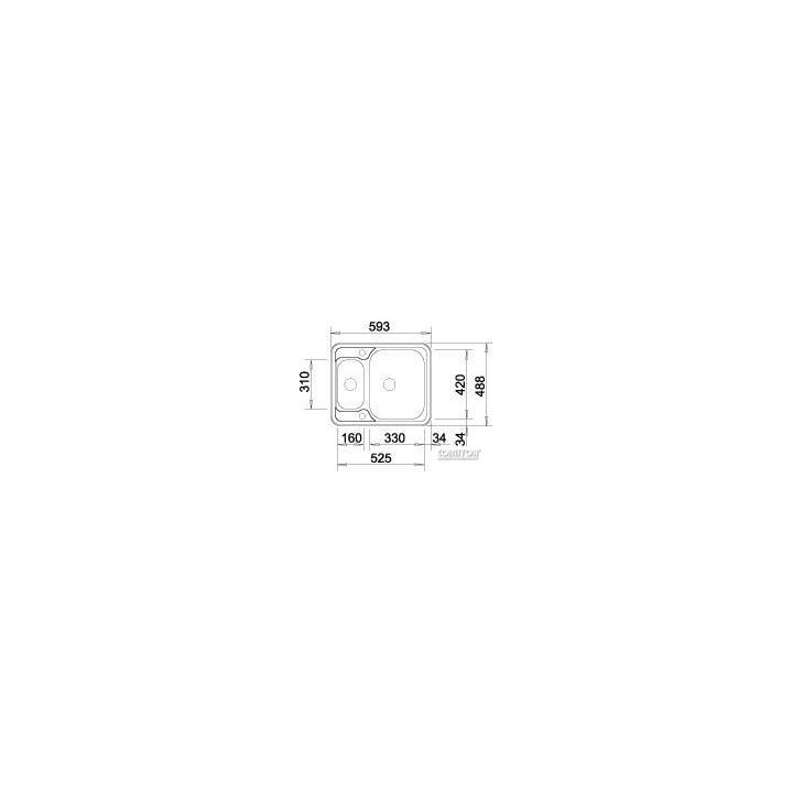 Zlewozmywak vstavaná 78x50 cm Blanco BLANCOZIA 45 S- sanitbuy.pl