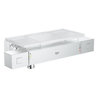 Bateria prysznicowa Grohe Grohtherm Cube, ścienna, szer. 304 mm, chrom, z półką - sanitbuy.pl