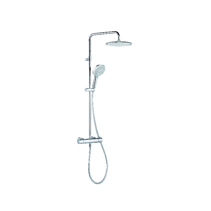 Zestaw prysznicowy Kludi Freshline Dual Shower System z termostatem, wys. 914-1233, chrom- sanitbuy.pl