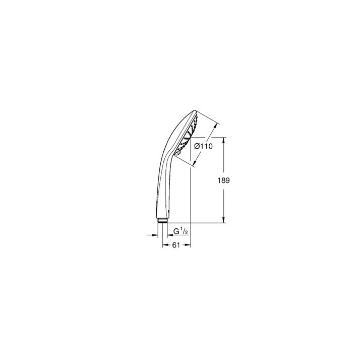 Ručná sprcha grohe power&soul 130 mm- sanitbuy.pl