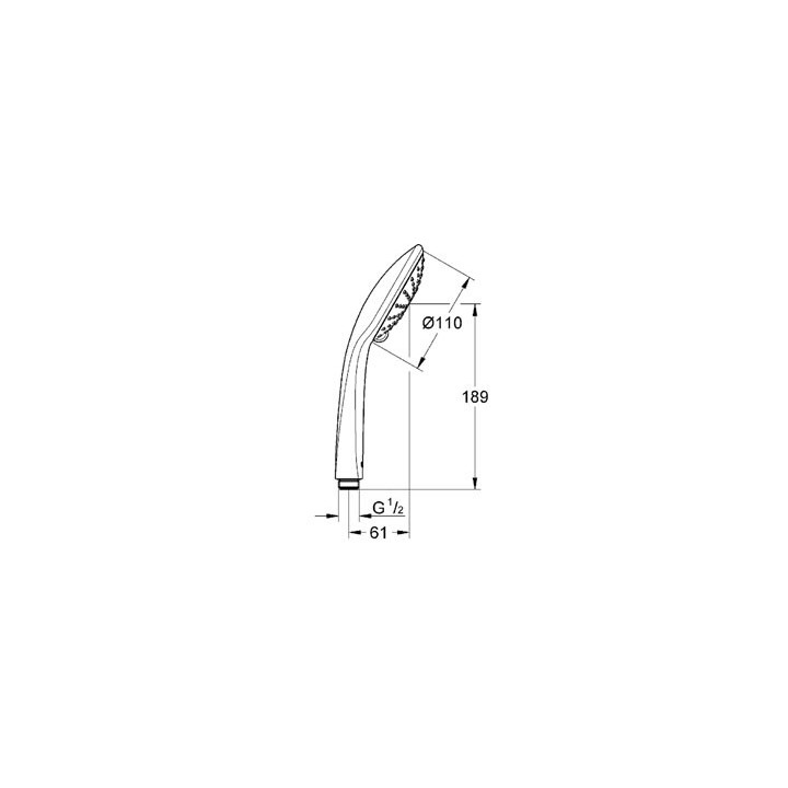 Ručná sprcha grohe power&soul 130 mm- sanitbuy.pl