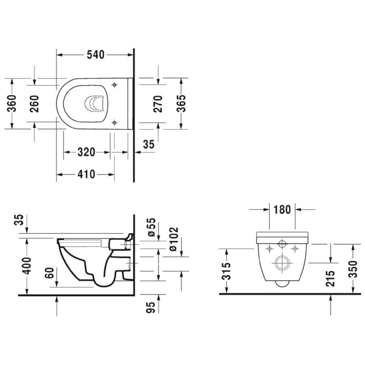 Umývadlo Duravit Darling new 550x480 mm, jednootvorové- sanitbuy.pl