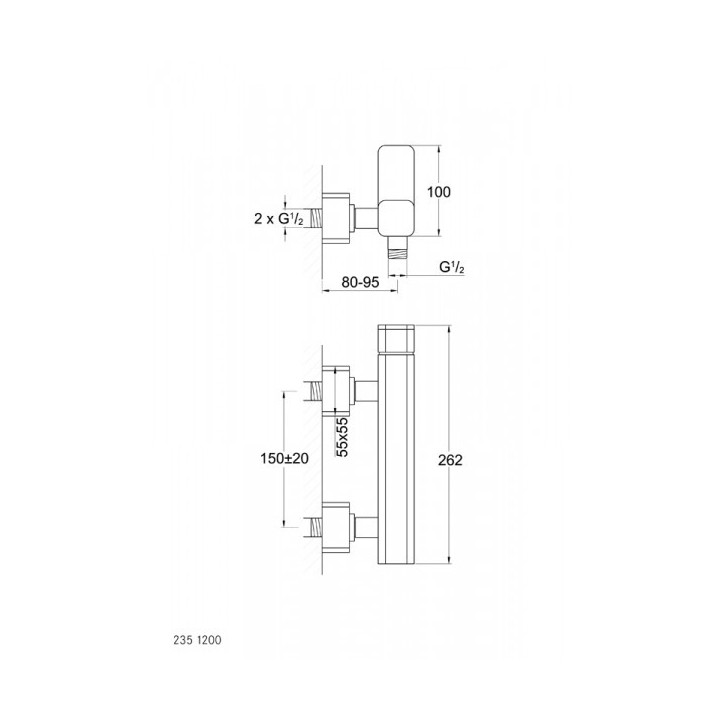 Bateria wannowa Steinberg Seria 235, chrom- sanitbuy.pl