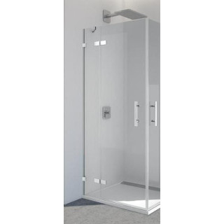 Drzwi jednoczęściowe ze ścianką SanSwiss PUR PU31 lewe, chrom, szer. do 2000 mm, wys. do 2300 mm (MAX), przezroczyste- sanitbuy.