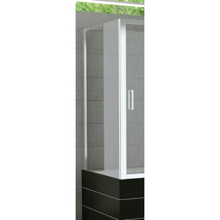 Parawan 2-częściowy rozsuwany SanSwiss TOPB2 lewy szer. 1200 - 1800 mm, wys. 1500 mm, połysk, przezroczyste- sanitbuy.pl