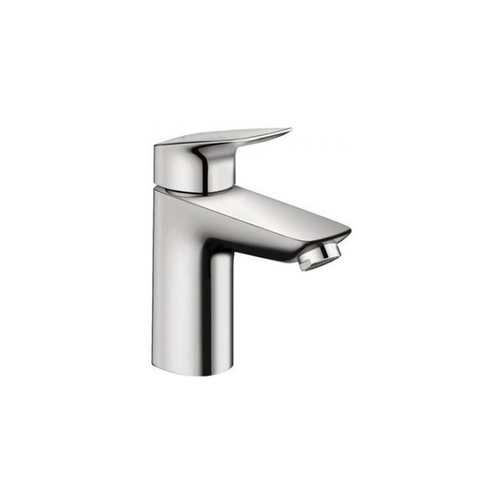 Bateria umywalkowa jednouchwytowa Hansgrohe Logis 100, chrom, metalowy komplet odpływowy- sanitbuy.pl