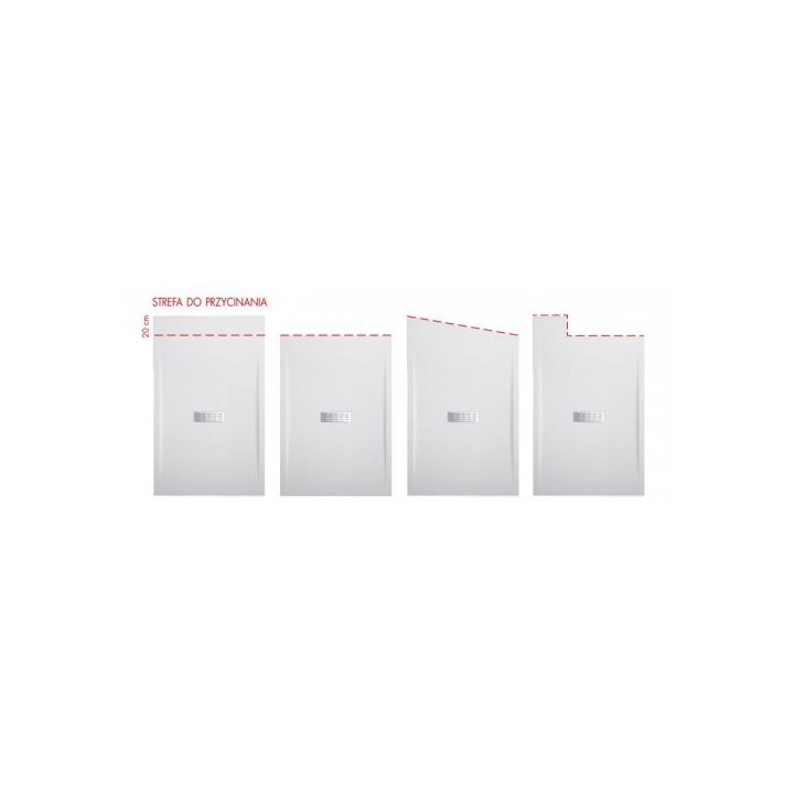 Sprchová vanička Novellini Olympic s integrovaným panelom 180x75 cm - nízky- sanitbuy.pl