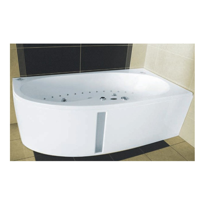 Wanna narożna Ruben Perla 165 x 90 x 48 cm, biała, lewa/prawa, system hydromasażu Kenzo- sanitbuy.pl