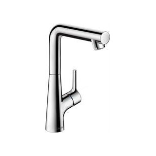Jednouchwytowa bateria umywalkowa Hansgrohe Talis S 210 z obrotową wylewką 120°, z kompletem odpływowym, DN15, chrom- sanitbuy.p