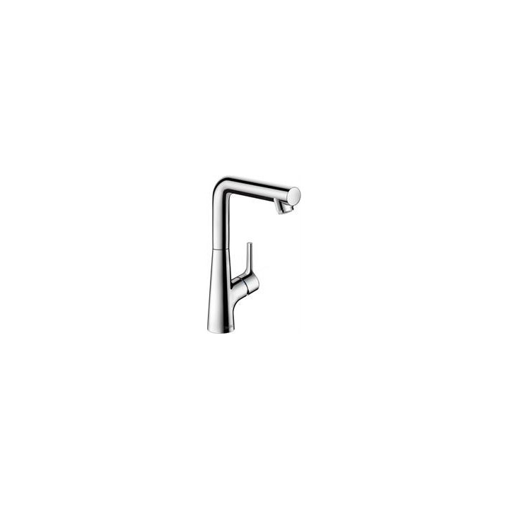 Jednouchwytowa bateria umywalkowa Hansgrohe Talis S 210 z obrotową wylewką 120°, z kompletem odpływowym, DN15, chrom- sanitbuy.p
