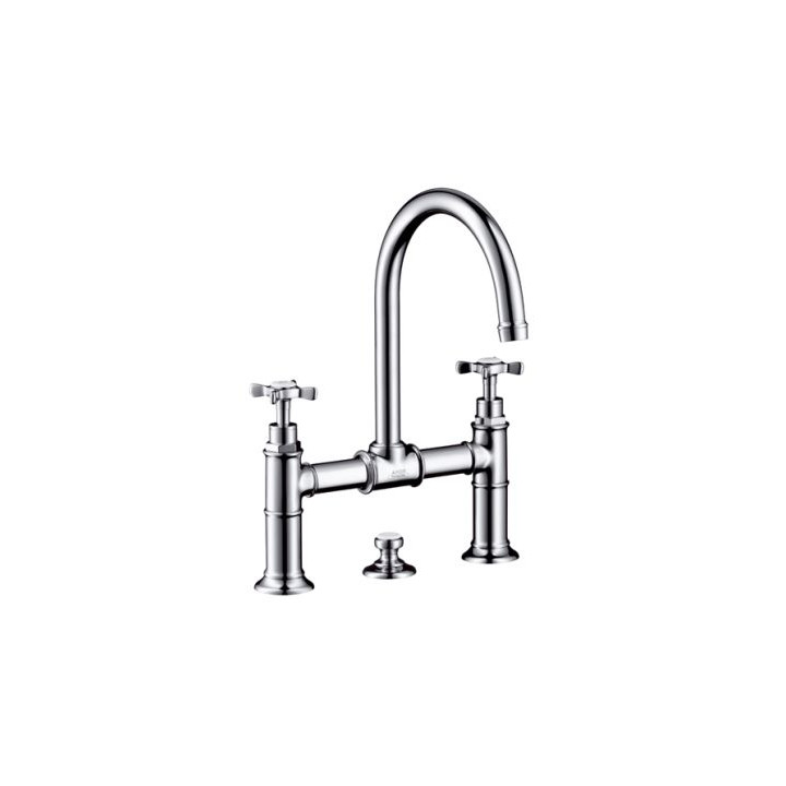 Bateria umywalkowa dwuuchwytowa z mostkiem Axor Montreux- sanitbuy.pl