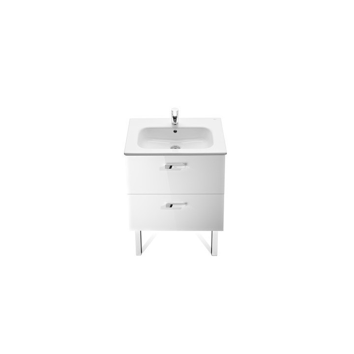 Zestaw szafka + umywalka Roca Victoria Basic Unik 60 cm biały, 2 drzwi- sanitbuy.pl