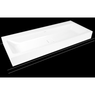 Umývadlo na stěnu Kaldewei Cono 90 x 50 x 12 cm, biela, otvor na batériu, bez prepadu, powierzchnia uszlachetniona- sanitbuy.pl