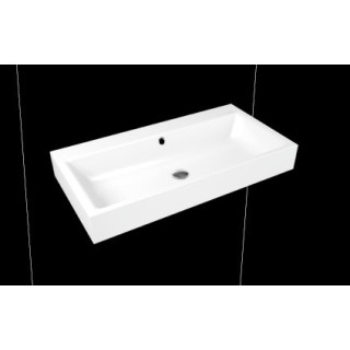 Umývadlo na stěnu Kaldewei Puro 60 x 46 x 12 cm, biela, otvor na batériu, z prepadom, powierzchnia uszlachetniona- sanitbuy.pl
