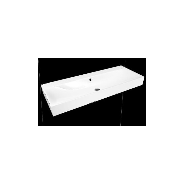 Umývadlo na stěnu Kaldewei Silenio 900 x 460 x 120 mm, biela, z prepadom, powierzchnia uszlachetniona- sanitbuy.pl