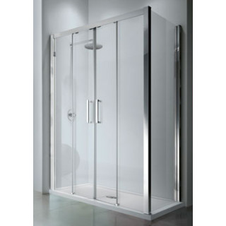 Drzwi prysznicowe podwójne przesuwane Novellini Kuadra 2A 156-162 cm- sanitbuy.pl
