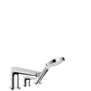 Vaňová batéria  3-otvorová Hansgrohe Talis E chróm, dł. 196 mm, montaż na okraj vane, el. zewnętrzny- sanitbuy.pl