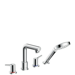 Vaňová batéria  4-otvorová Hansgrohe Talis S chróm, montaż na okraj vane, el. zewnętrzny, system zabezpieczeń EN1717- sanitbuy.p