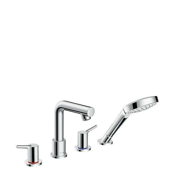 Vaňová batéria  4-otvorová Hansgrohe Talis S chróm, montaż na okraj vane, el. zewnętrzny, system zabezpieczeń EN1717- sanitbuy.p