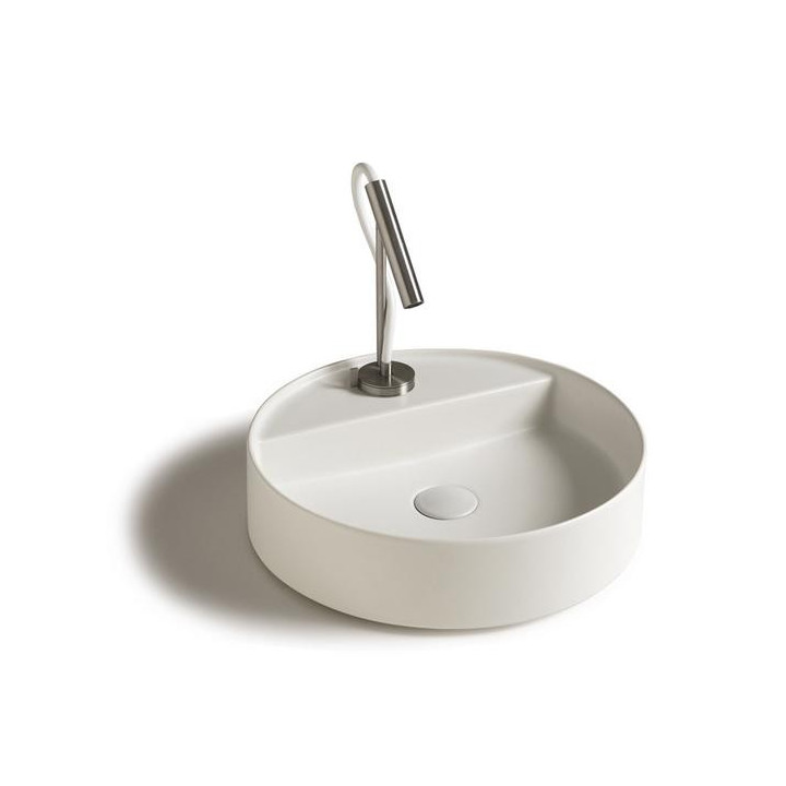 Umývadlo na postavenie na dosku Galassia SmartB biela, śr. 45 cm, s otvorom pre batériu- sanitbuy.pl
