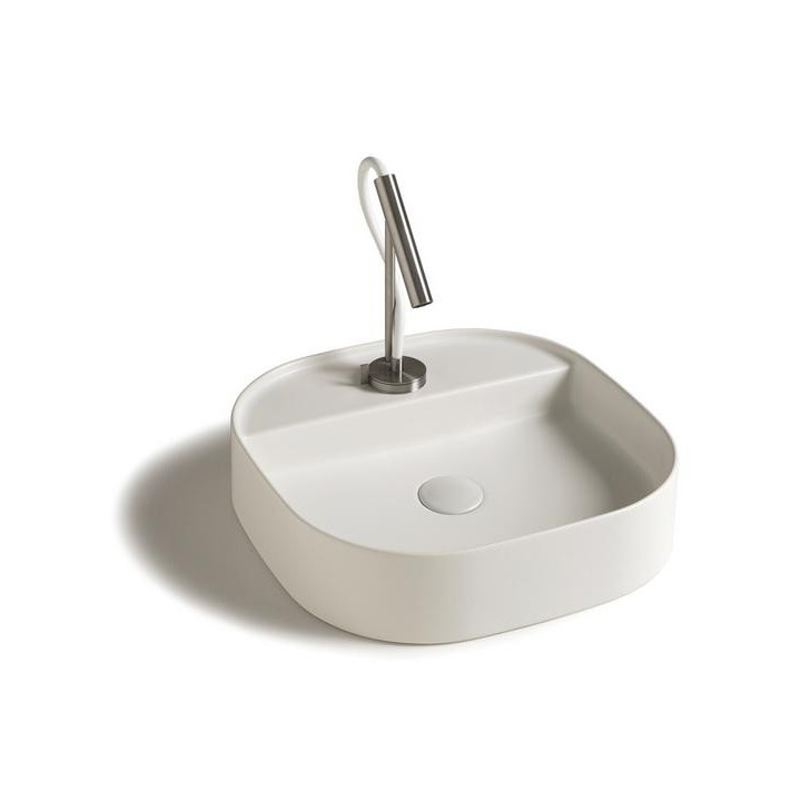 Umývadlo na postavenie na dosku Galassia SmartB biela, śr. 45 cm, s otvorom pre batériu- sanitbuy.pl