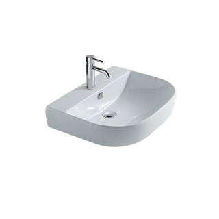 Umývadlo závesné Galassia Eden biela, 60 x 48 x 14 cm, otvor na batériu i prepad- sanitbuy.pl