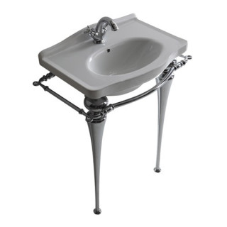 Nohy 75 cm podumywalkowe Galassia Ethos chróm, s relingom, wys. 795 mm, retro- sanitbuy.pl