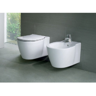 Závesné wc WC Ideal Standard 36,5x54 cm Connect Rimles Aquablade biela- sanitbuy.pl