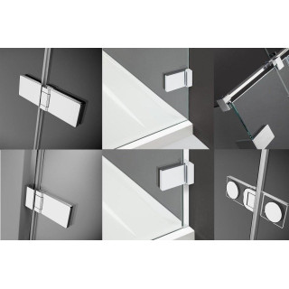 Štvorcový sprchovací kút 80x80 Radaway Arta KDJ I ľavé sklo číre Chrome +- sanitbuy.pl