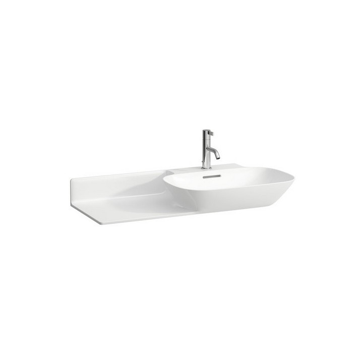 Umývadlo na stěnu 900x450mm s otvorom pre batériu s policou Laufen INO - sanitbuy.pl