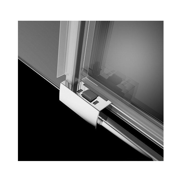 Sprchový kút 100x80cm sklo číre chróm Radaway Idea Kdd - sanitbuy.pl
